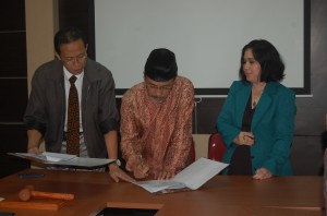 Kerjasama Binus dengan Fikom Unpad (Foto : Suwito)