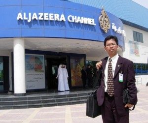Arys Hilman di Depan AlJazeea Channel