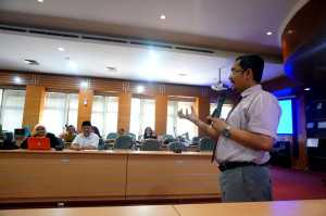 Warek-3 Dr Med Setiawan,dr. dalam acara Sosialisasi Profil Sitasi