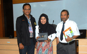 Pimpinan Rombonga Stisipol Candradmuka dengan Kepala P2K2M Fikom unpad.