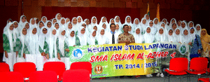 Para Siswa SMA Al Azhar 4 Bekasi. (foto Suuwito).