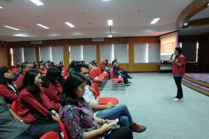 Suasana Launching Kepengurusan Hima Humas Periode 2015