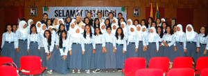 Siswi SMA Negeri Baleendah Bandung. (Foto Suwito)