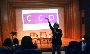 Puji Rahmawati, Agency Manager MNC di CCD Hima Mankom.(Foto MS)