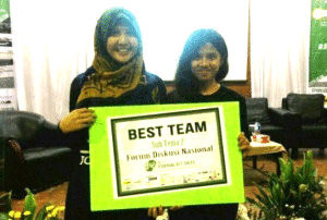 Bunga dan Putri, Juara 1 (Foto Ist).