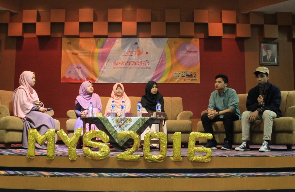 Dokumentasi MYS yang mengusung tema "Spotivibes" (Spread Positive Vibe Trough Social Media [Sebarkan Semangat Positif Melalui Media Sosial])
