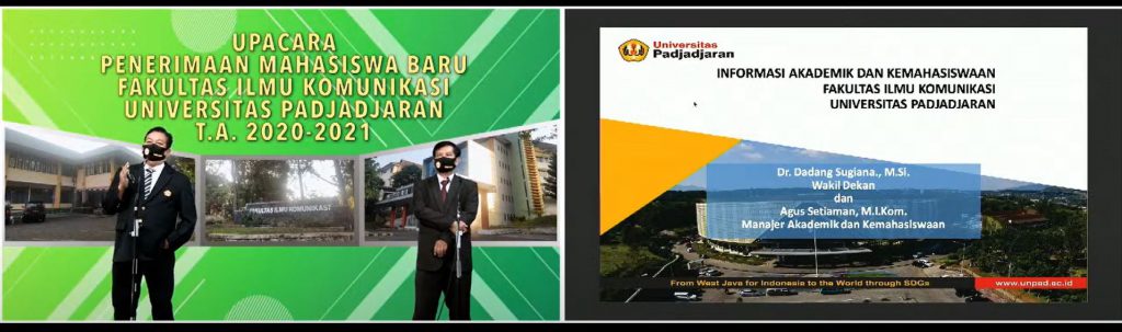 Prosesi Penerimaan Mahasiswa Baru Fikom Unpad Tahun Akademik 2020/2021